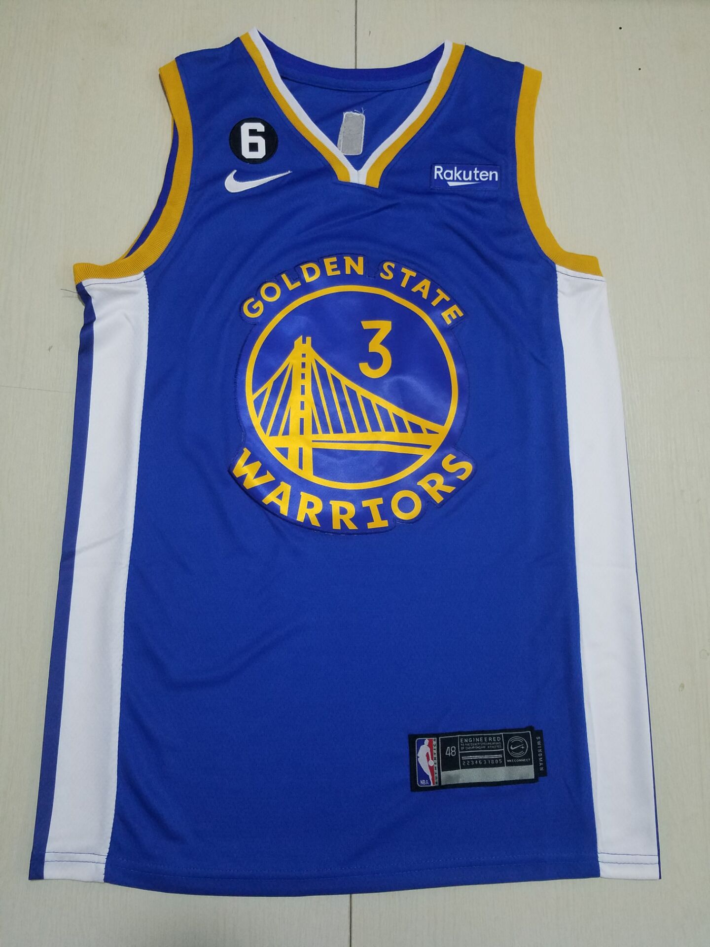 Men Golden State Warriors 3 Poole Blue Nike 2022 NBA Jersey